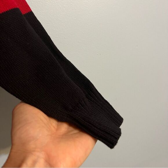 Karen Scott Cotton Turtleneck Kenton Stripe Sweater Women's Small Red/Black NWT - Picture 13 of 13